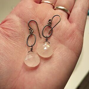Silpada ✨ Rose Pink Soapstone Drop Earrings ✨